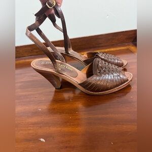 Vintage Lord & Taylor Heeled Leather Sandals